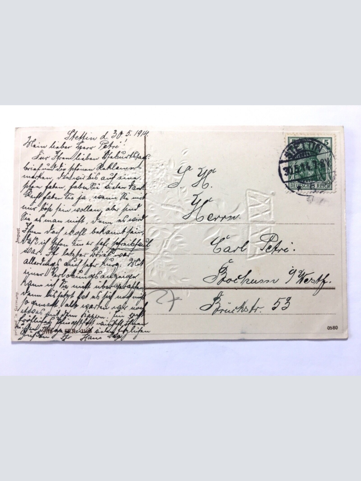 Fröhliche Pfingsten - Flieder - Künstlerkarte 40220 TH