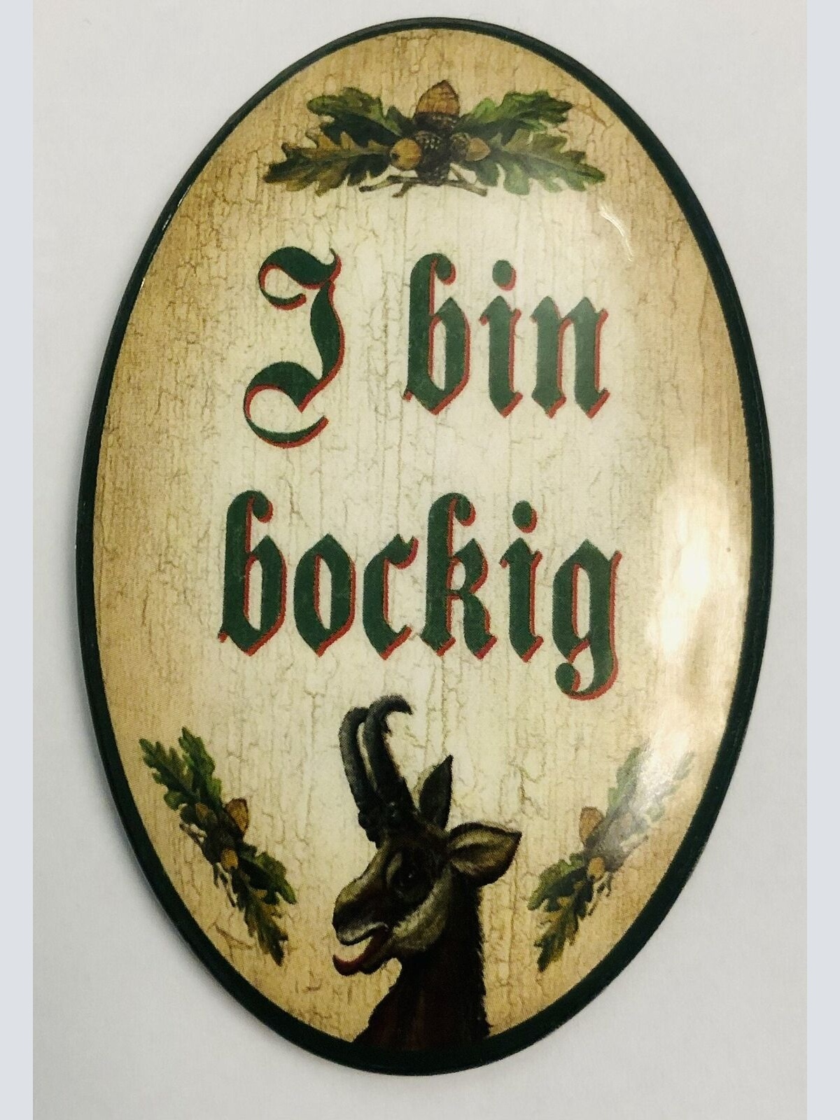 K&k nostalgie flaschenöffner magnetisch i bin bockig  7x4,5cm