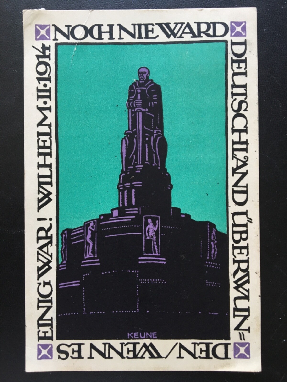 Wilhelm II. (Keune) - Statue 1914 - Noch nie ward Deutschland… 170067 TH