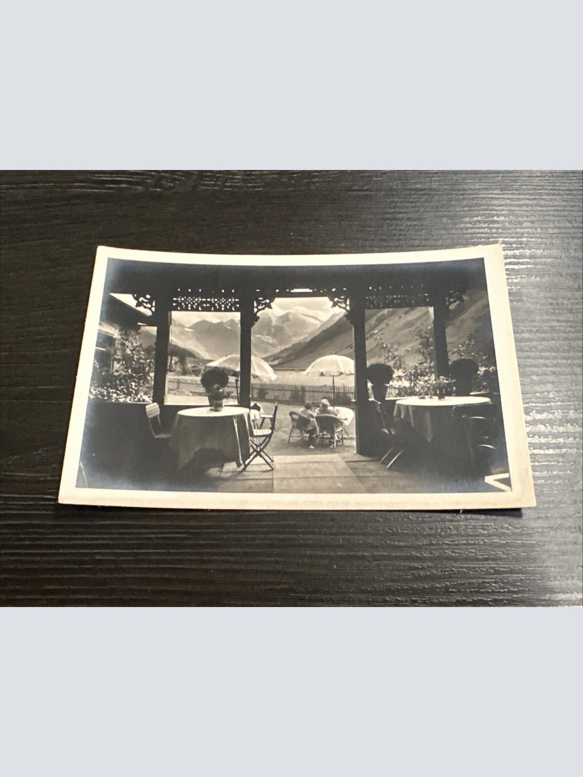 Ansichtskarte Ferleiten Alpengasthof Lukushansl 1926 Ausblick Terrasse 6345893 J