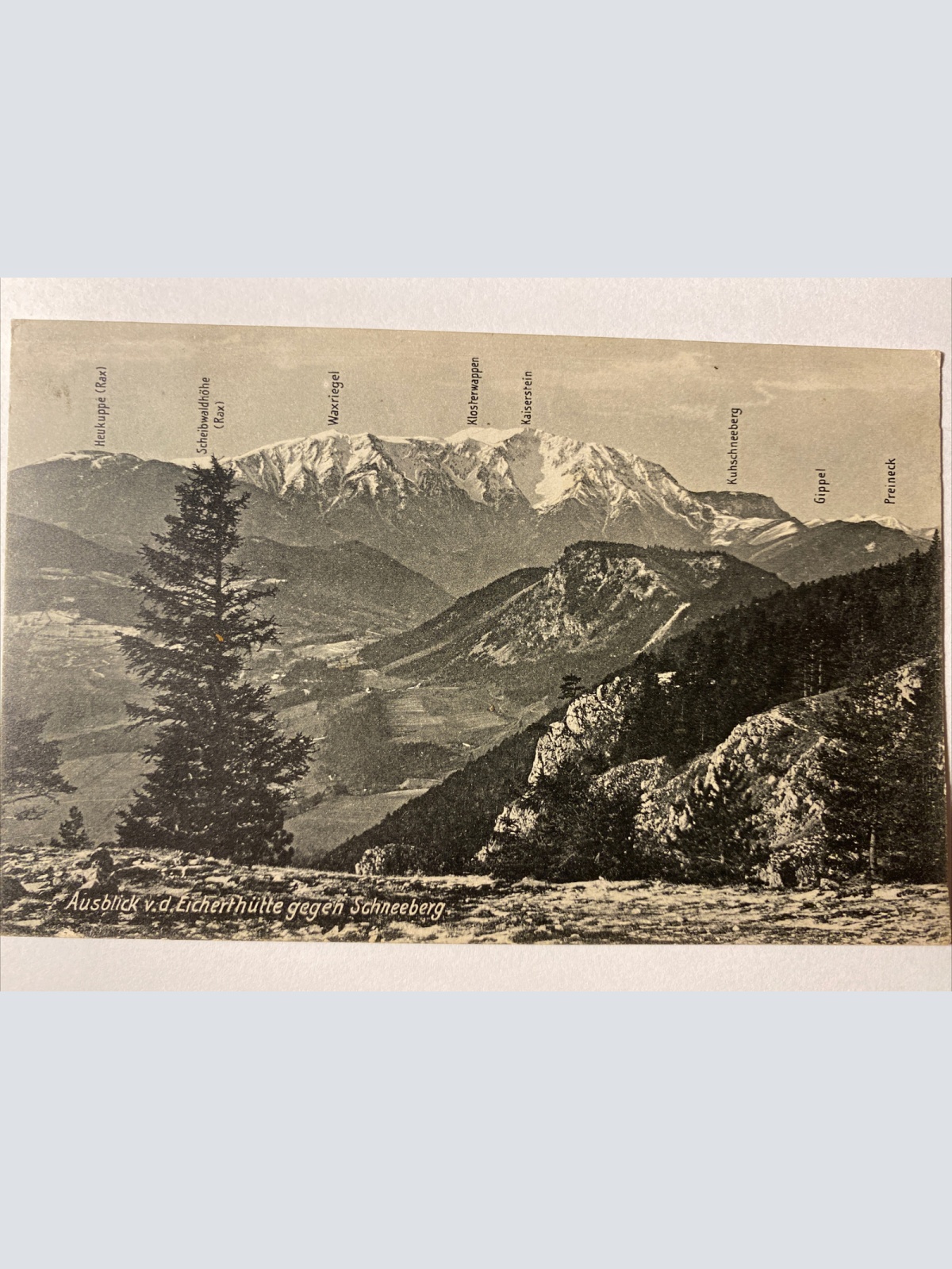 Ausblick v.d. Eicherthütte gegen Schneeberg 410051 AH