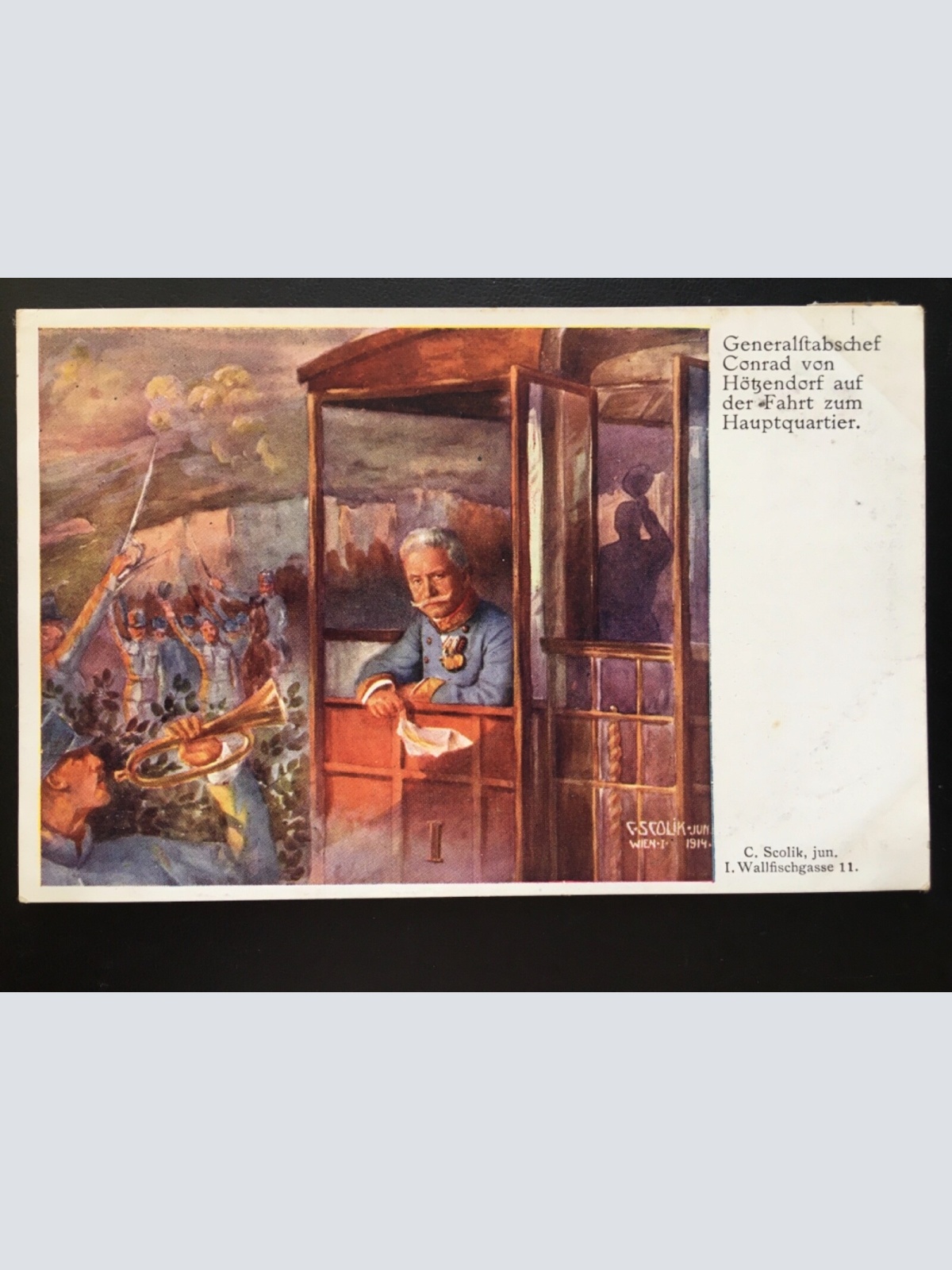 Generalstabchef C.v. Höttendorf (C.Scolik) Fahrt zum Hauptquartier 170040 TH SH1