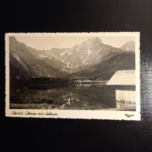 Almtal, Almsee mit Seehaus 402804 gr C