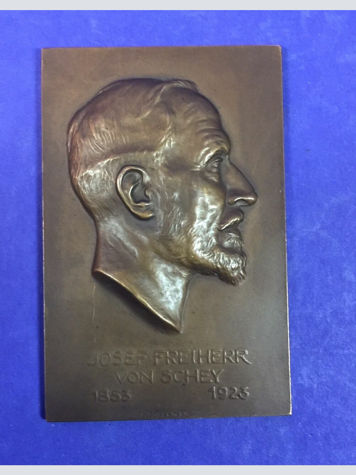 Rarität Josef Freiherr von Schey Bronze 17014