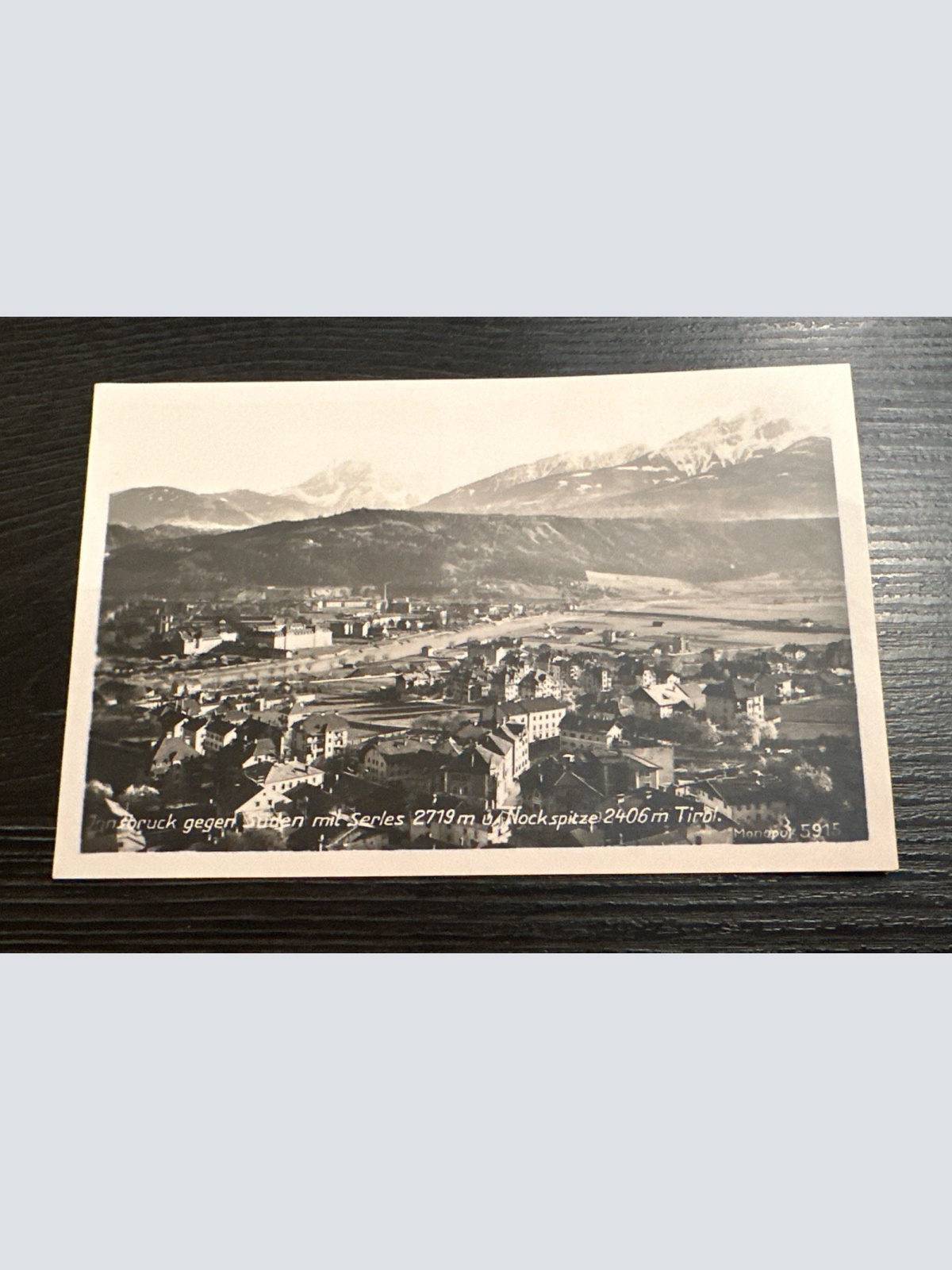 Ansichtskarte - Innsbruck gegen Süden mit Serles und Nockspitze 6345896 J