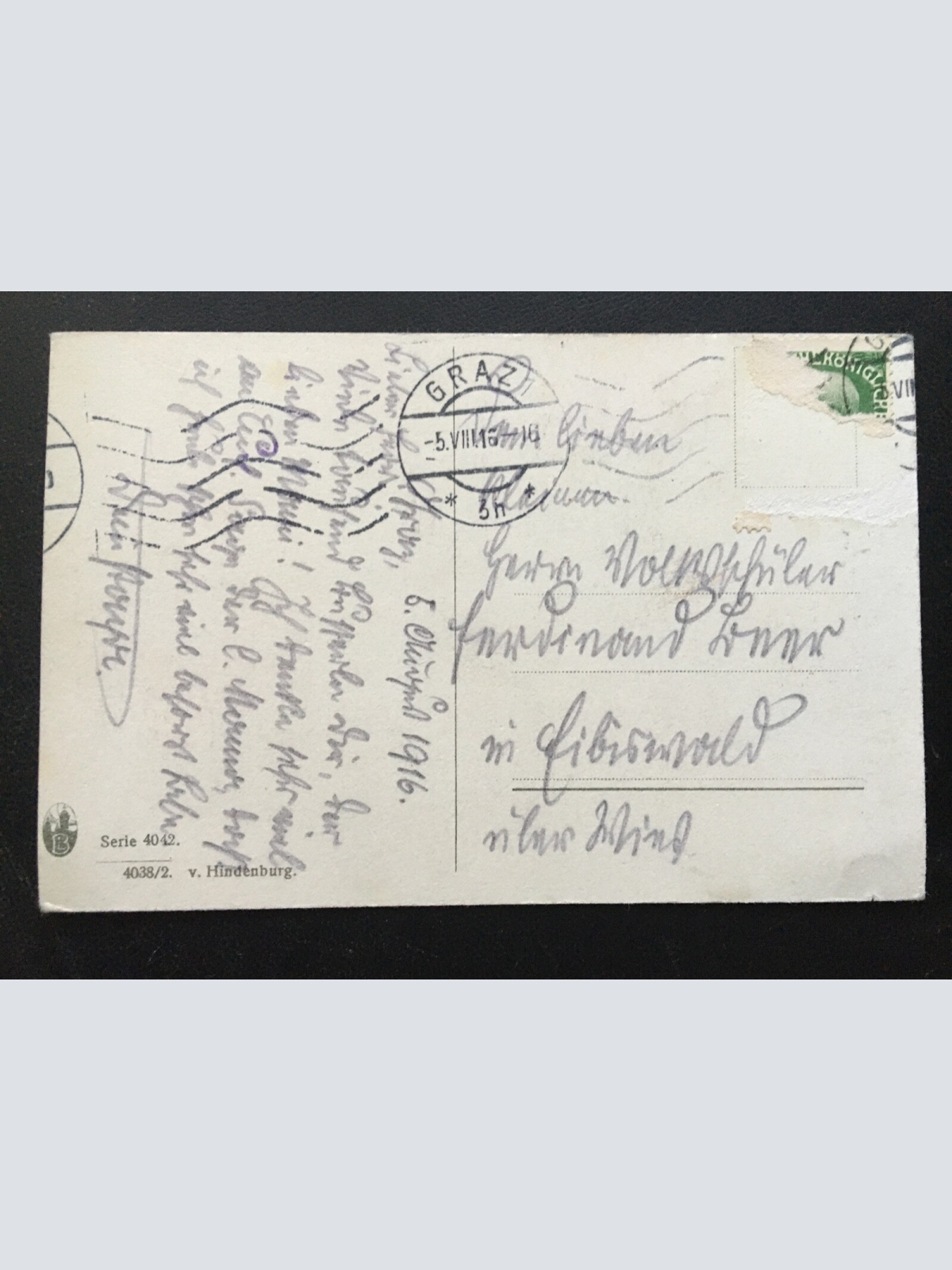 Von Hindenburg - General-Feldmarschall -  Soldaten Militär Krieg 400626 TH SH1