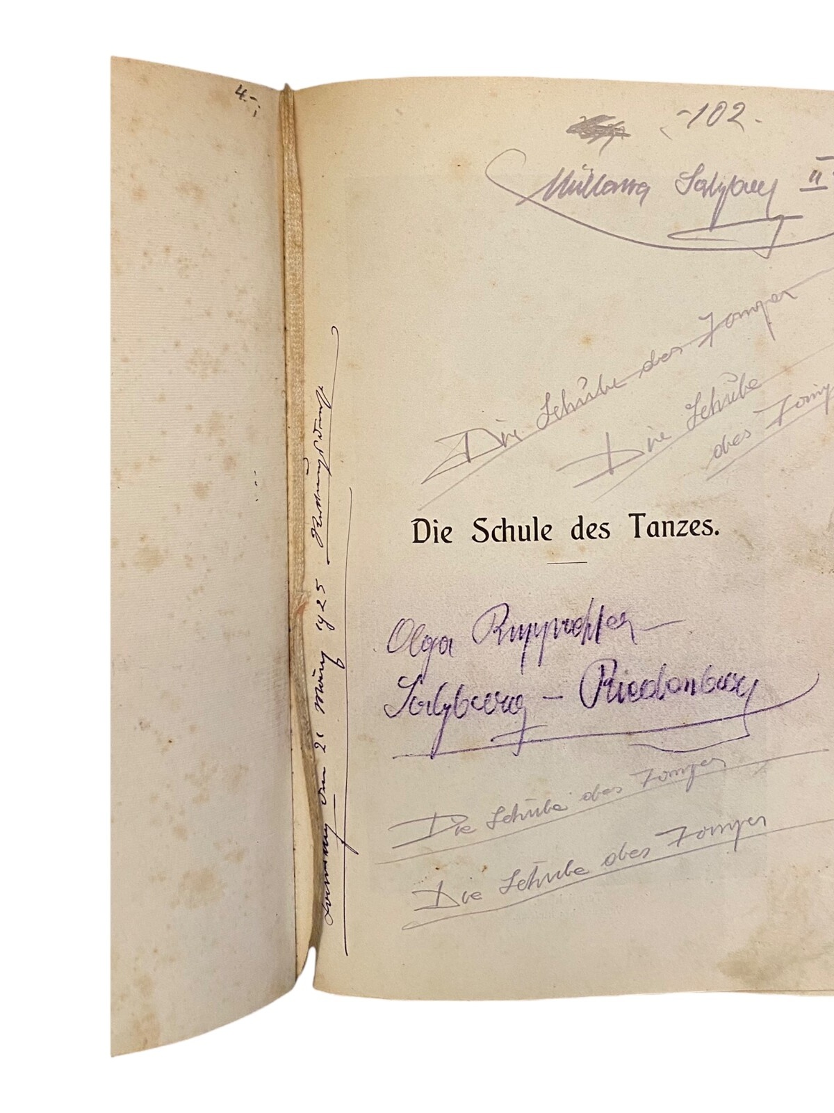 622 W.K. Jolizza DIE SCHULE DES TANZES HC GUTER ZUSTAND