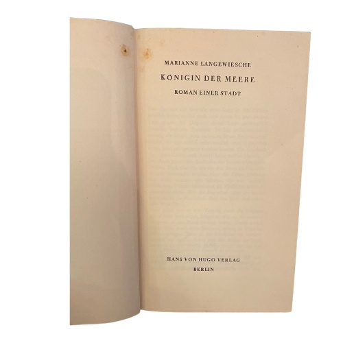 703 Marianne Langewiesche KÖNIGIN DER MEERE HC +Abb GUTER ZUSTAND