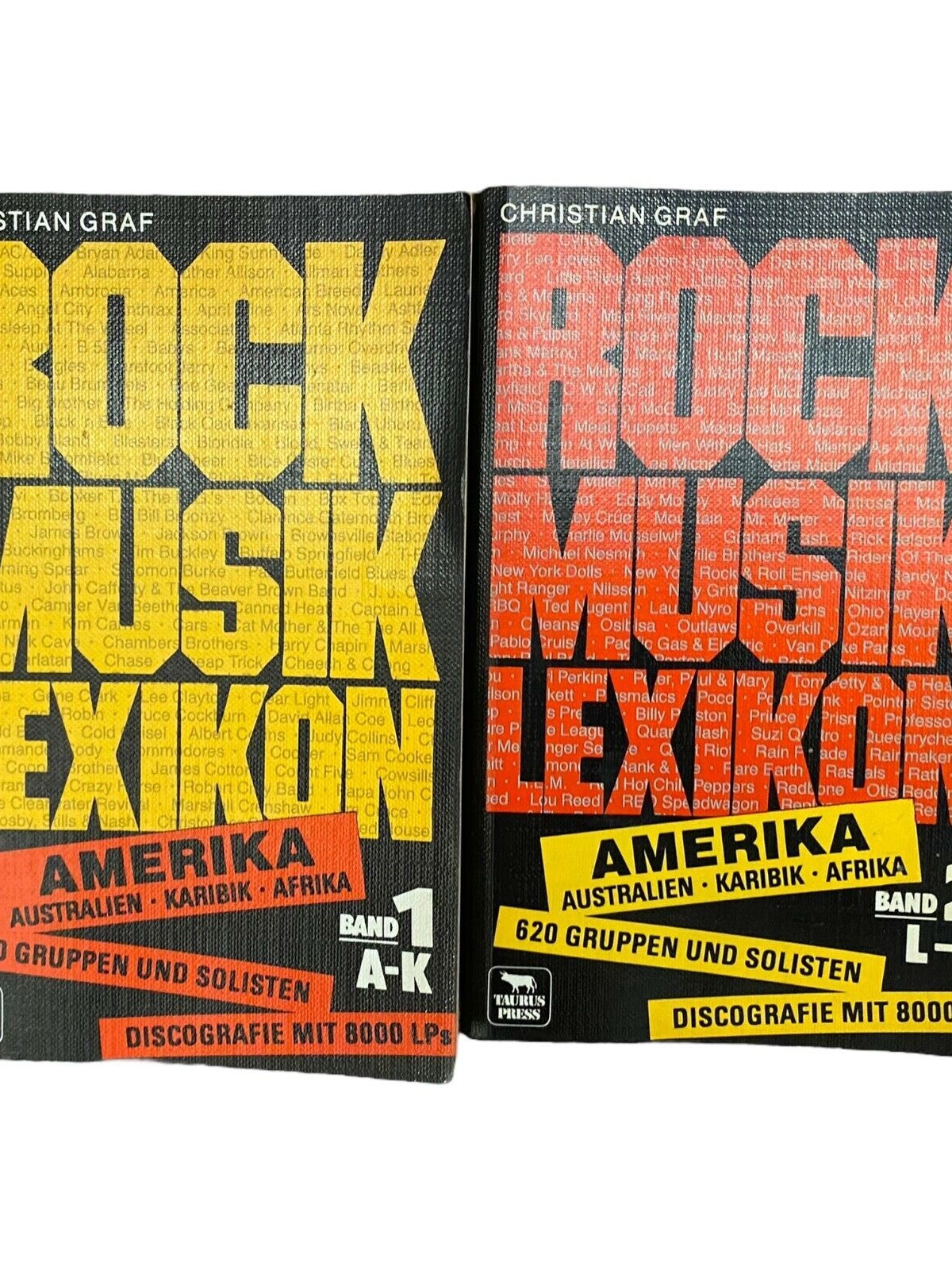 640 Christian Graf ROCK MUSIK LEXIKON BAND 1 UND 2 620 GRUPPEN UND SOLISTEN