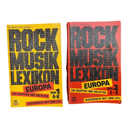 641 Christian Graf ROCK MUSIK LEXIKON BAND 1 UND 2 Europa