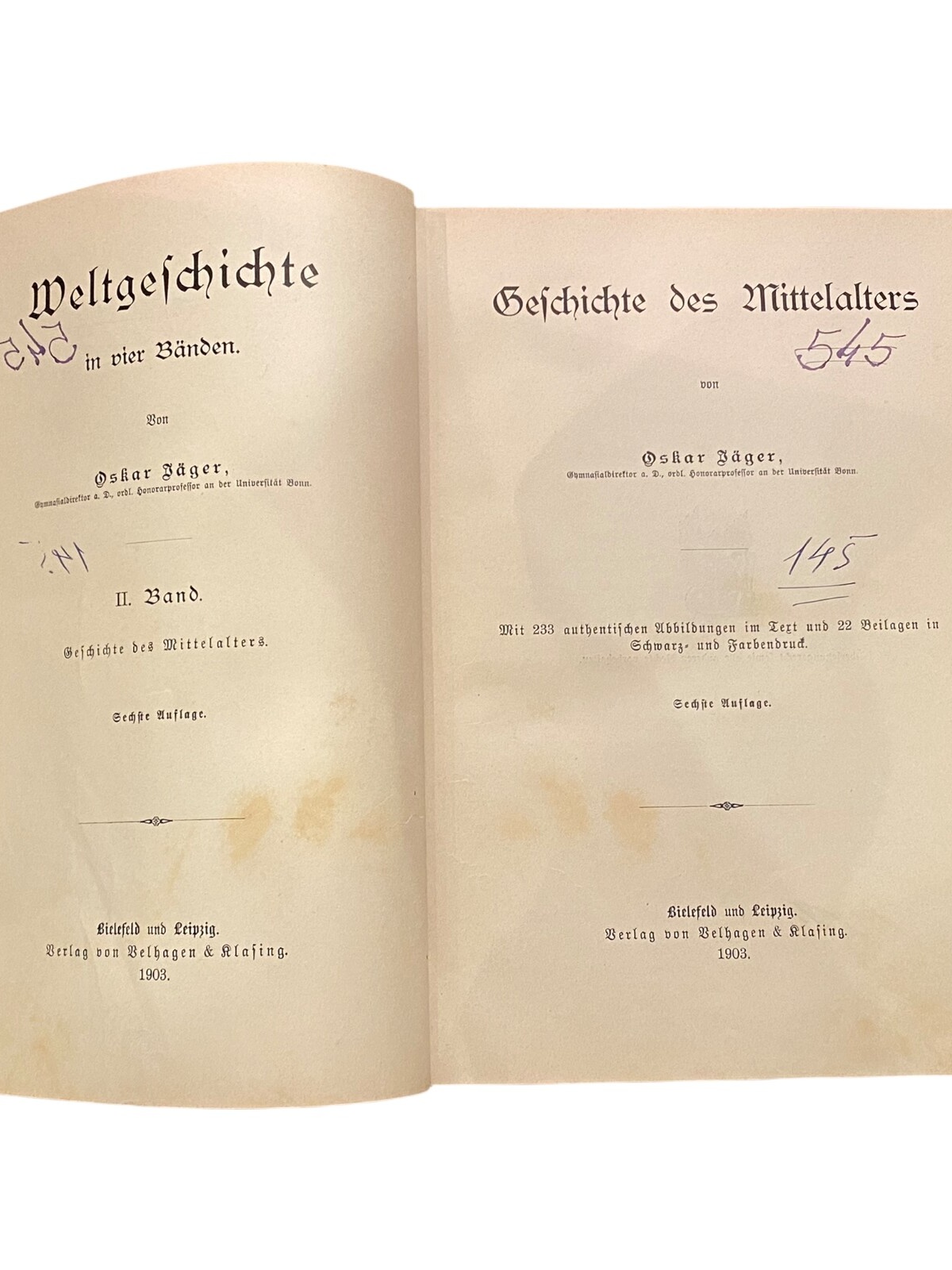 1162 Oskar Jäger GESCHICHTE DES MITTELALTERS HC + ABBILDUNGEN