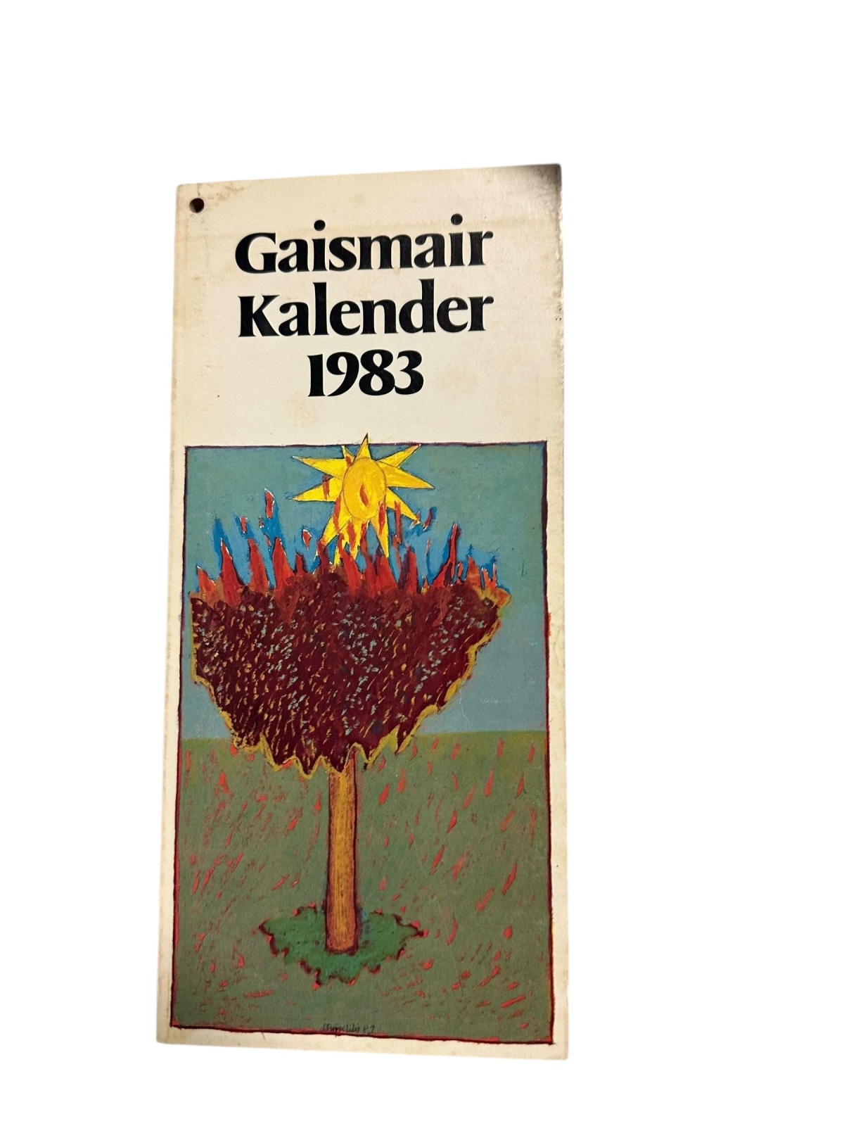GAISMAIR-KALENDER 1983-1986 Jahresübersicht, Notizkalender +Abb 4 Bde
