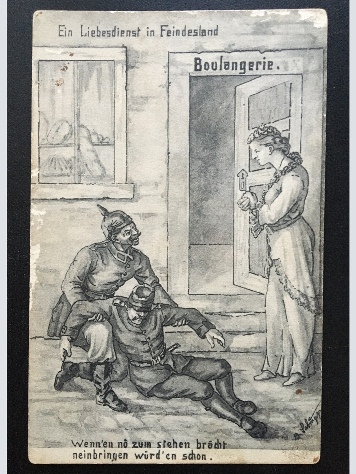 Liebesdienst im Feindesland - Frau Soldaten Militär Krieg 400673 TH