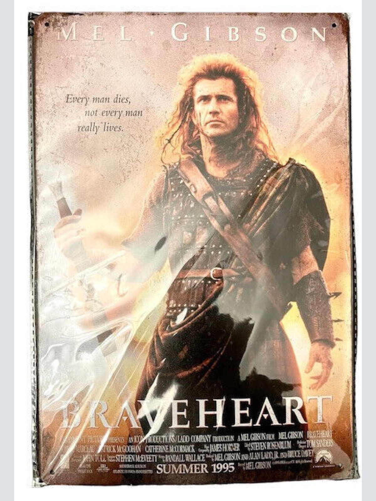 Nostalgie Vintage Retro Blechschild "Mel Gibson Braveheart" 30x20    700001