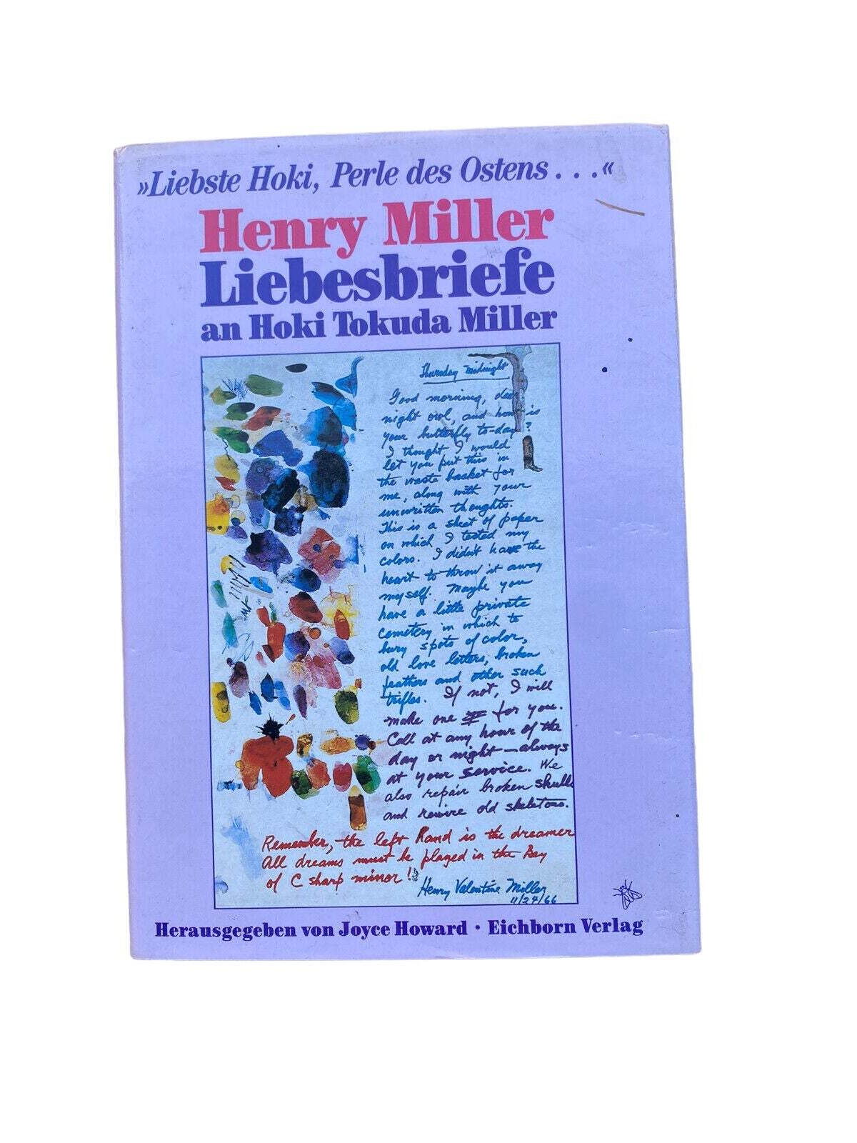 Henry Miller LIEBESBRIEFE AN HOKI TOKUDA MILLER HC +Abb