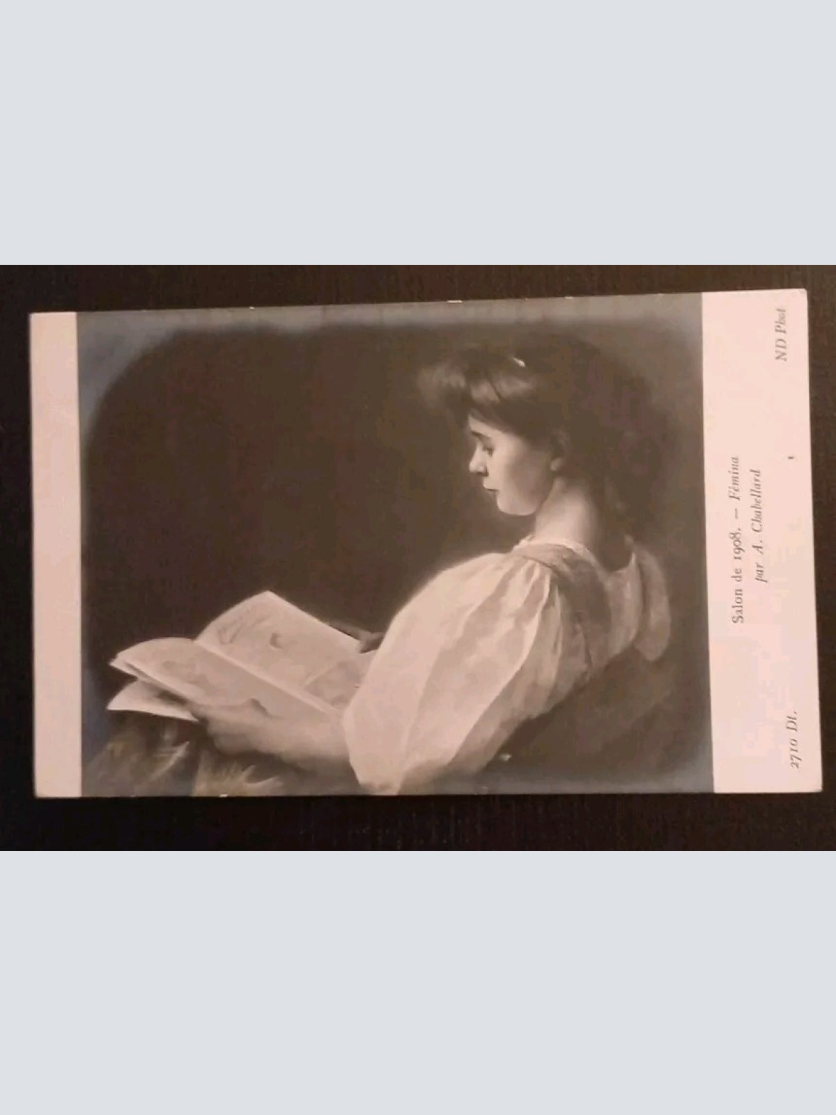 Salon De 1908 Frau Mit Buch 50020 gr I