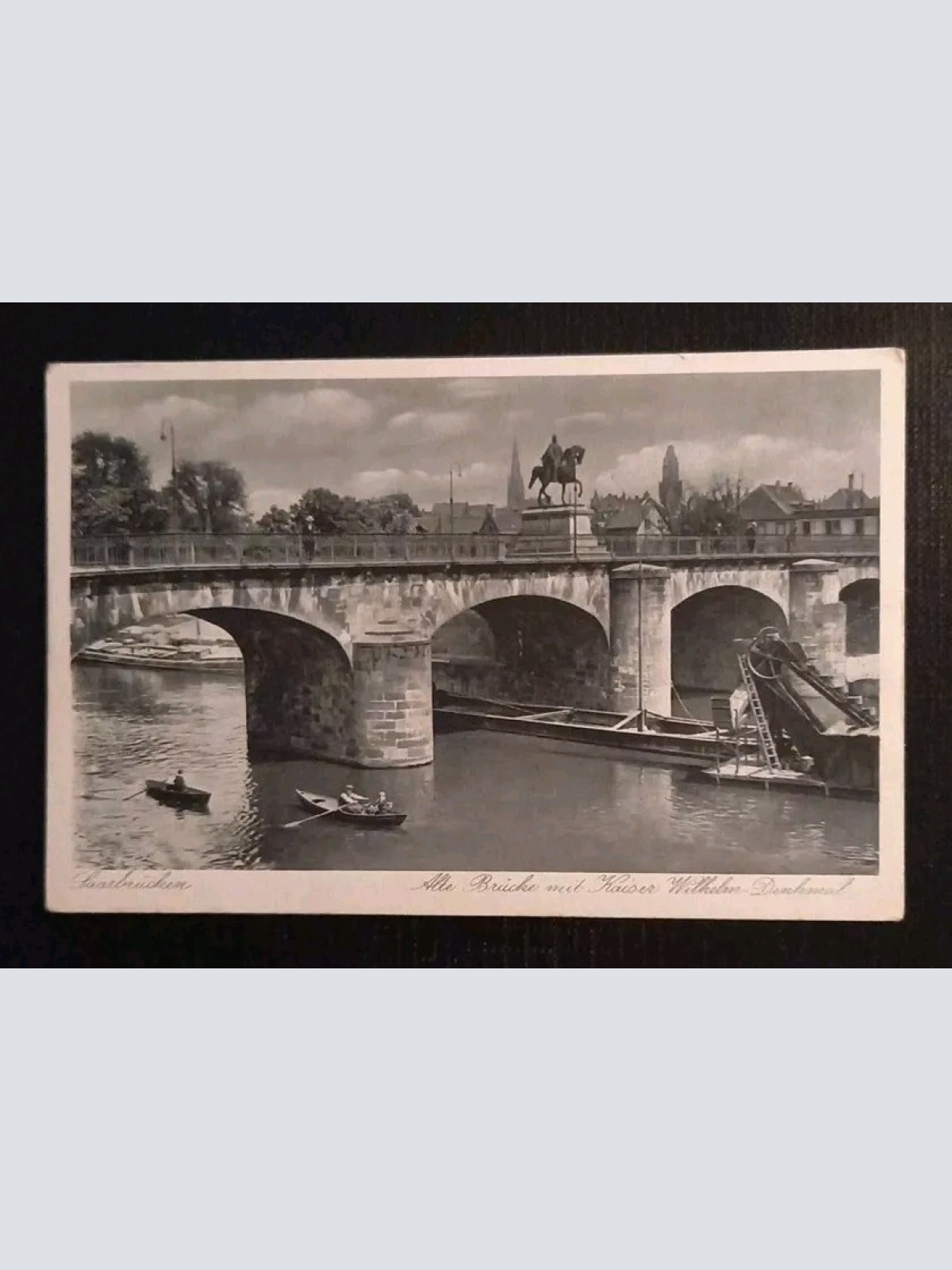Saarbrücken Brücke Mit Kaiser Wilhelm Denkmal 165668 gr I