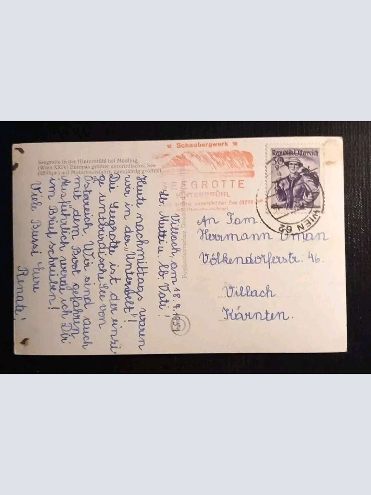 Seegrotte In Der Hinterbrühl Bei Mödling 400517 gr I