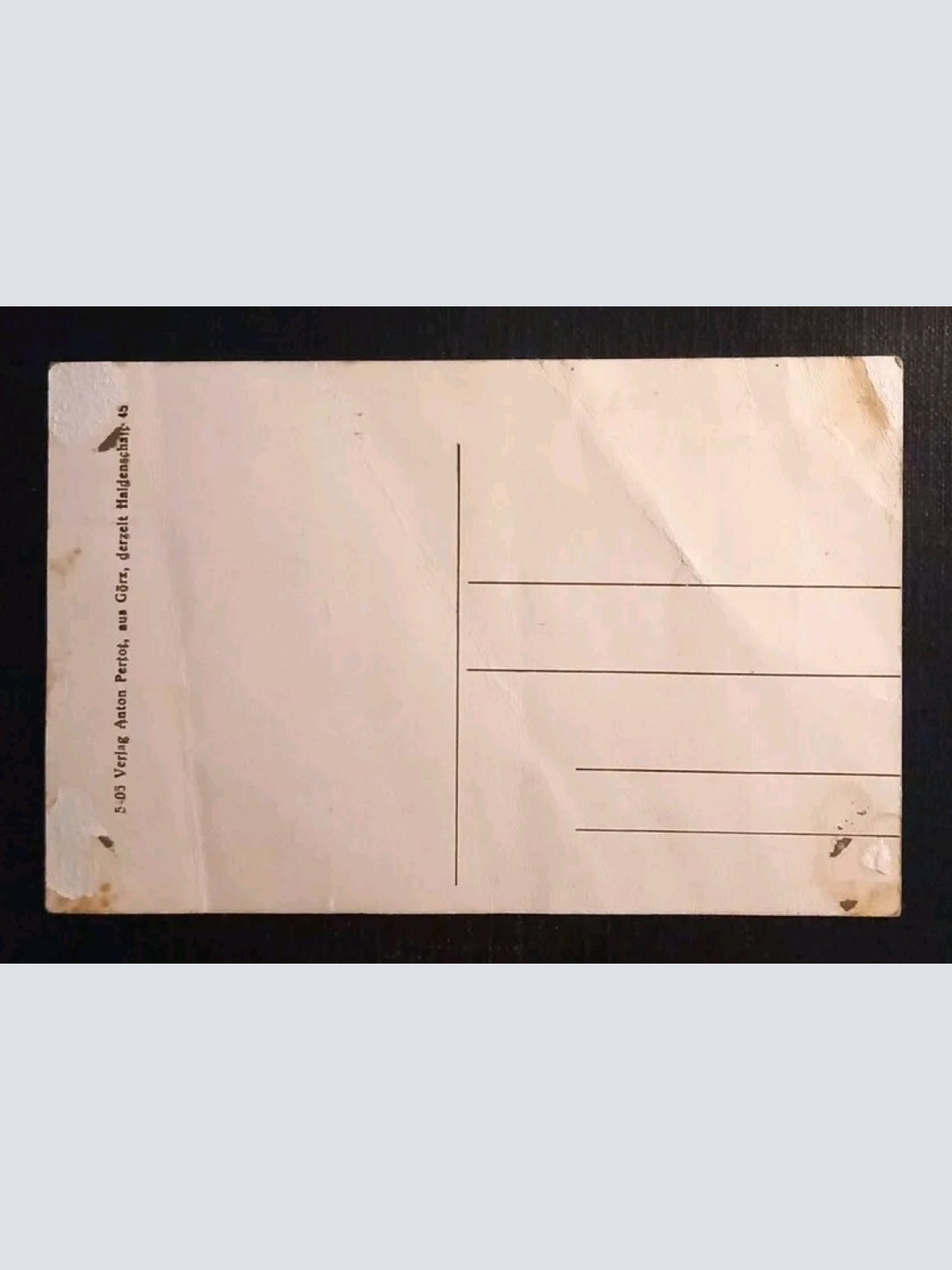 Görz Zerstörte Druckerei Mariana Italien 170053 gr I