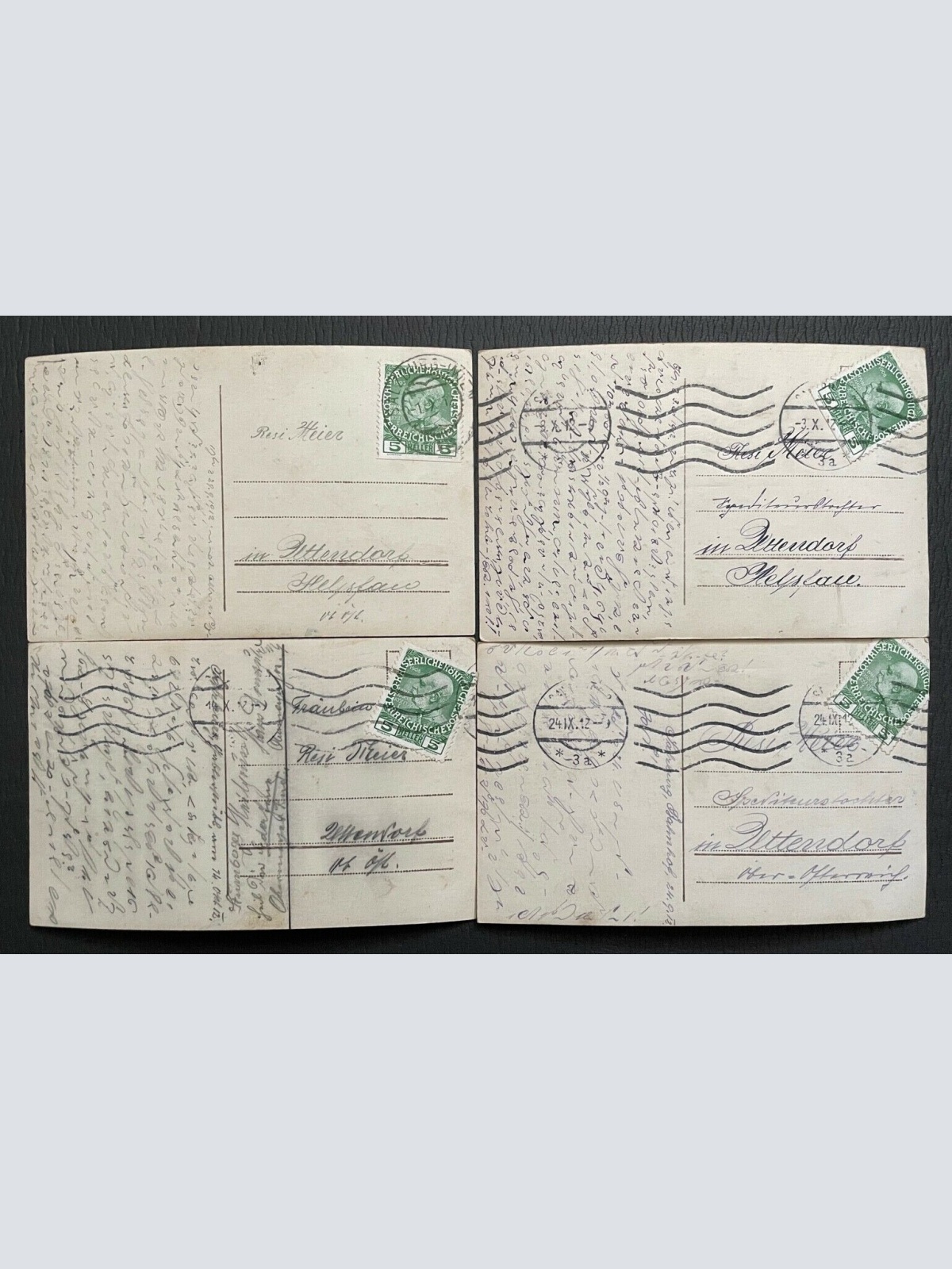 4er Set Es ist bestimmt Gedicht Mann Frau Paar Liebe Kleid Hut Tracht 400408 TH