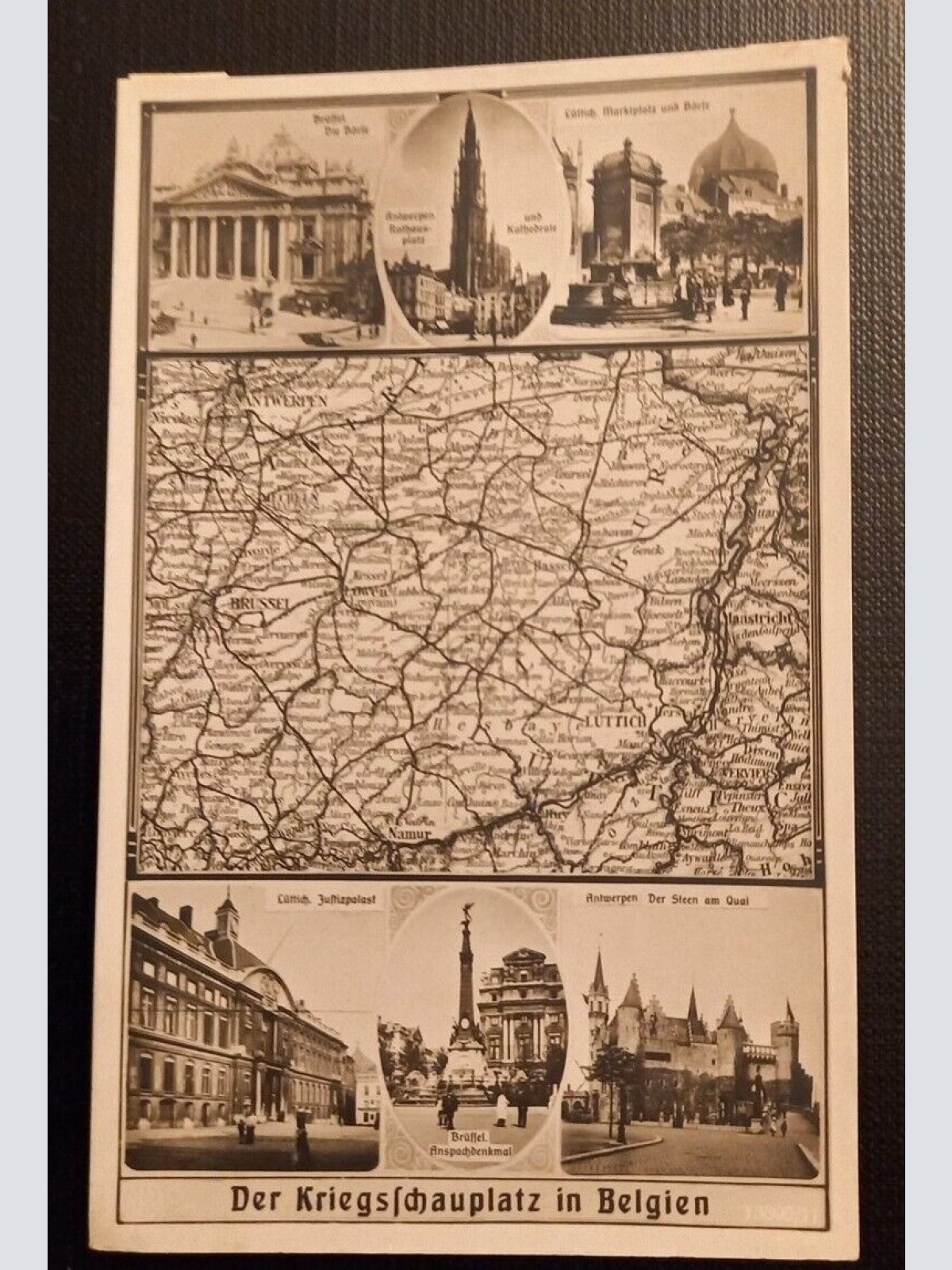 Ansichtskarte Militaria IWK Der Kriegsschauplatz In Belgien 170049 Ga B