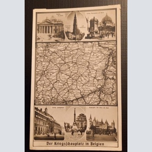 Ansichtskarte Militaria IWK Der Kriegsschauplatz In Belgien 170049 Ga B