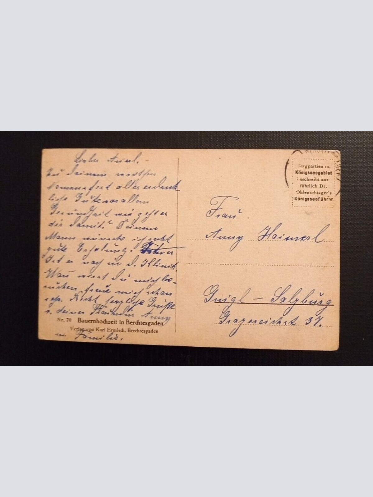 Ansichtskarte Bayern Bauernhochzeit In Berchtesgaden 650212 Ga E