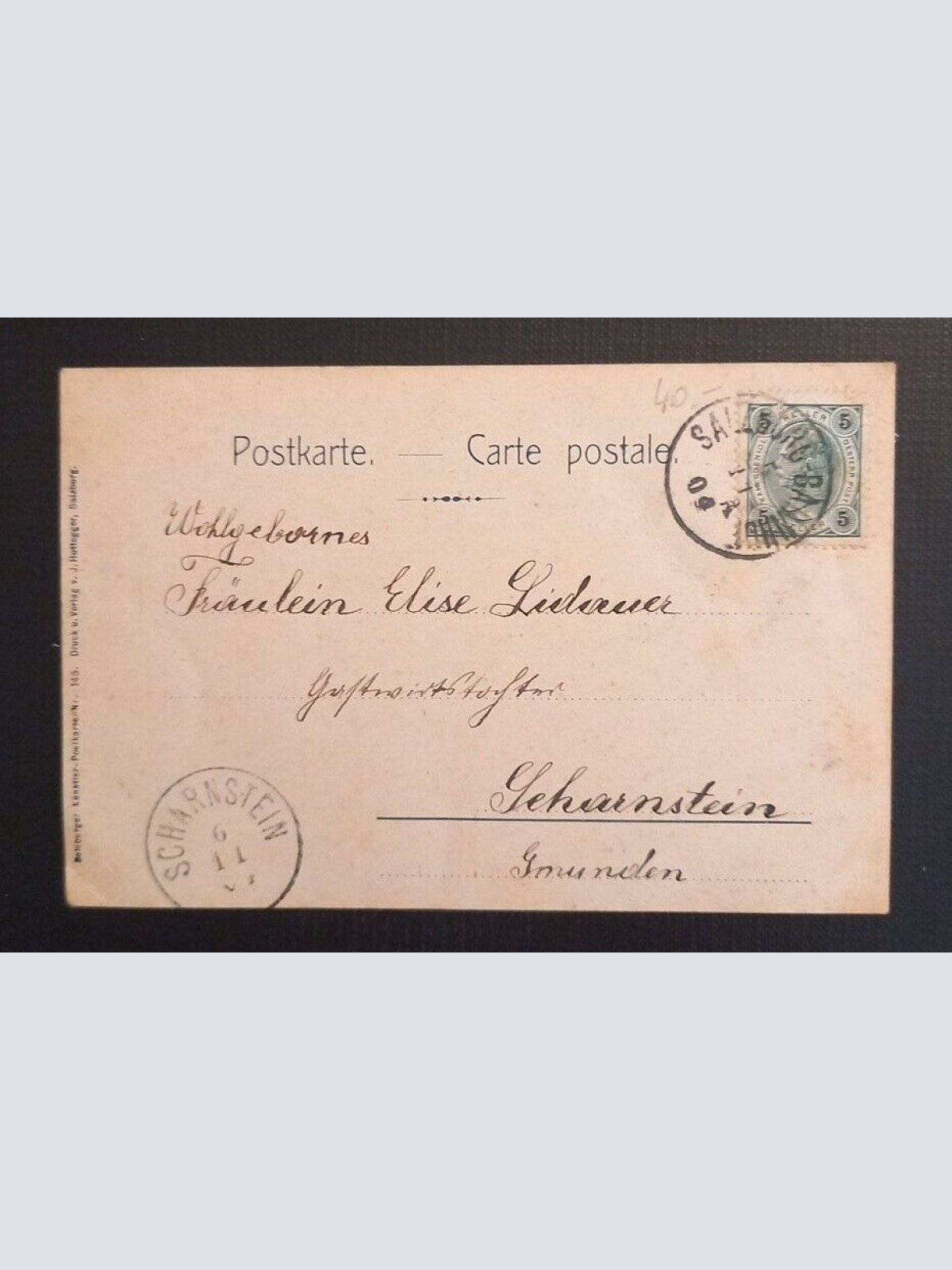 Salzburg von Mülln aus mit Festung 650099 Ga B