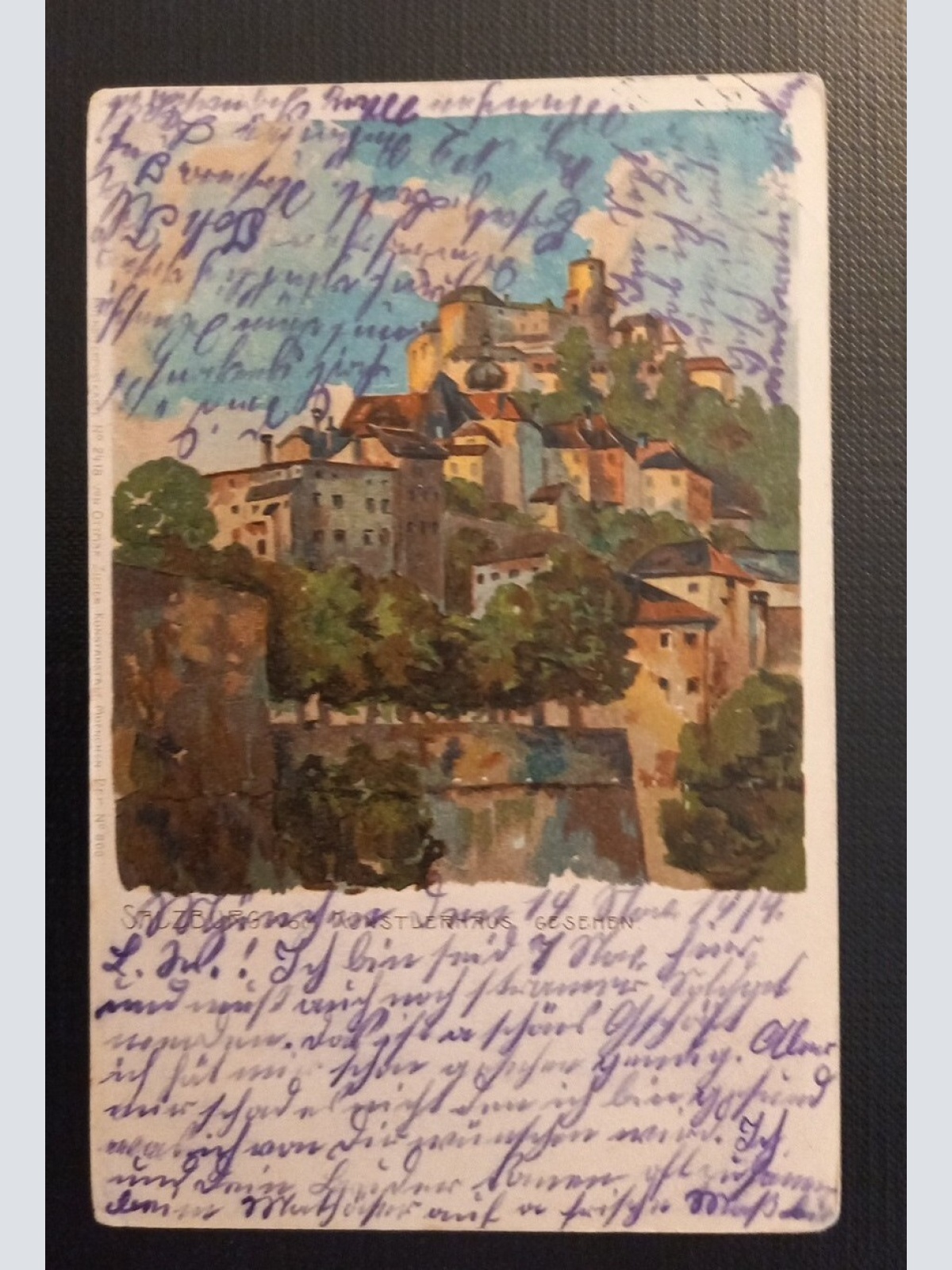 Salzburg von Künstlerhaus gesehen 650105 Ga E