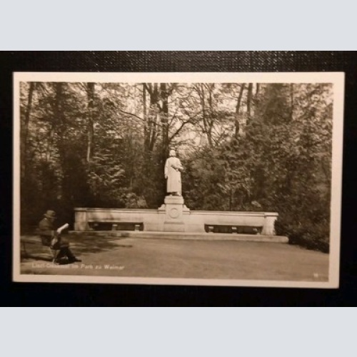 Weimar Liszt Denkmal Im Park Gr