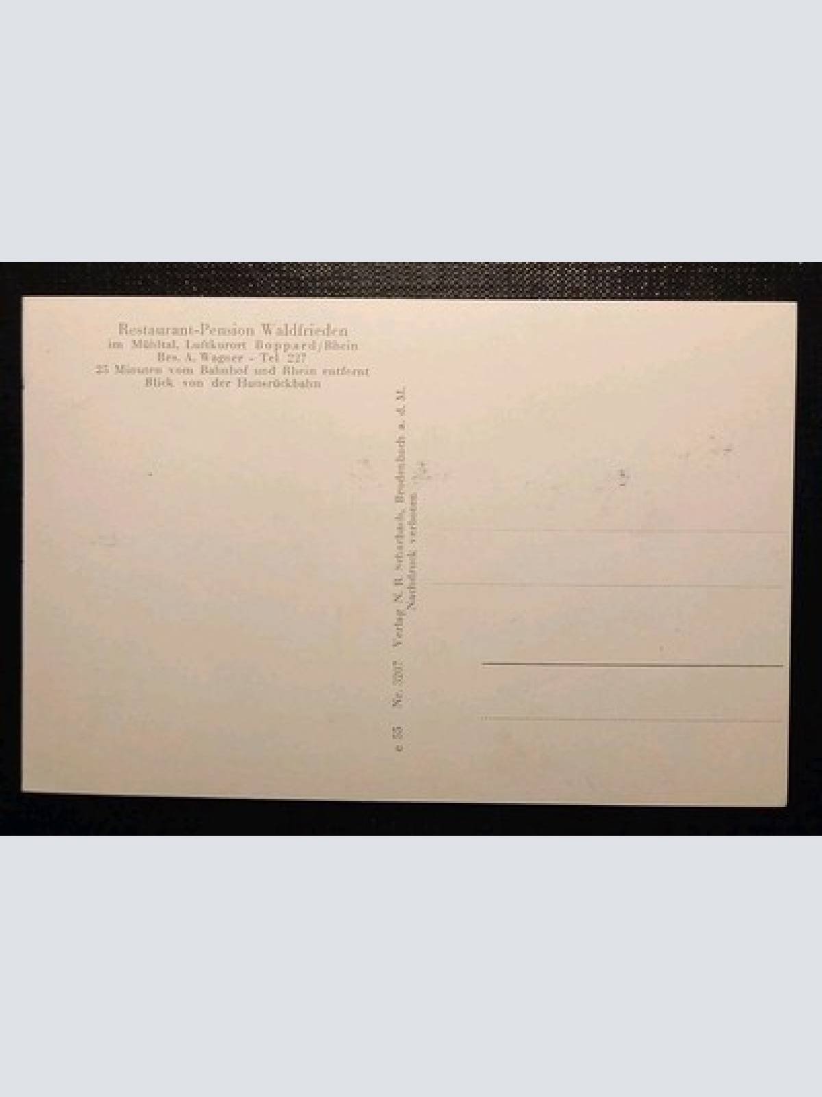 Boppard Am Rhein Restaurant Pension Waldfrieden 4006461 Gr