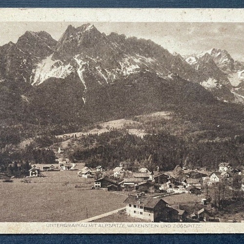 Untergrainau Alpspitze Waxenstein Zugspitze Gebirge Berg Ort Bayern D 410769 TH