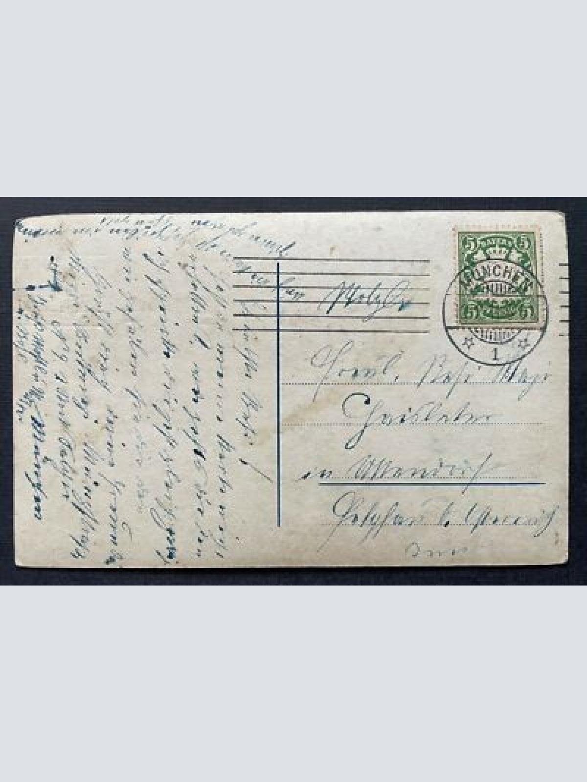 Verlassen bin i Frau Kleid Tracht Trauer Grab Kreuz Kranz Krieg 400404 TH