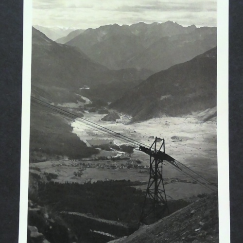 Blick von der Stütze IV der Zugspitzbahn gegen Ehrwald JW 402979 F