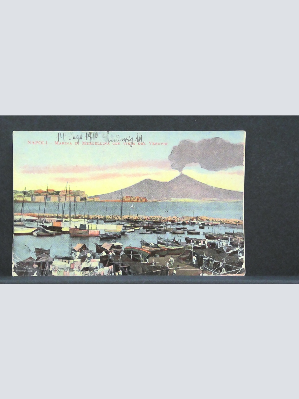 Napoli Marina di Mergellina con vista vesuvio JW 00278 F