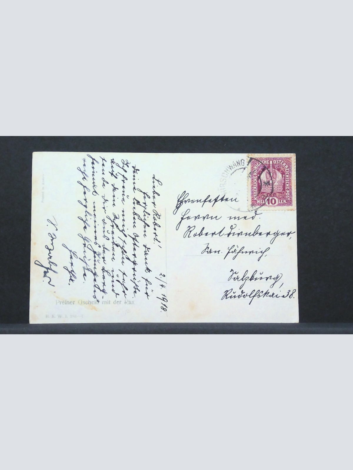 Preiner Gscheid mit der Rax JW 500252 F