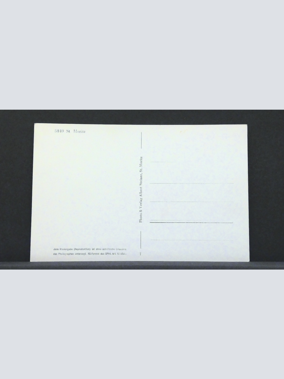 St Moritz Schweiz JW 402939 F