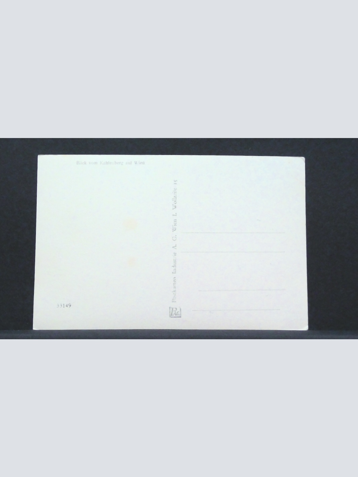 Blick vom Kahlenberg auf Wien JW 00178 F