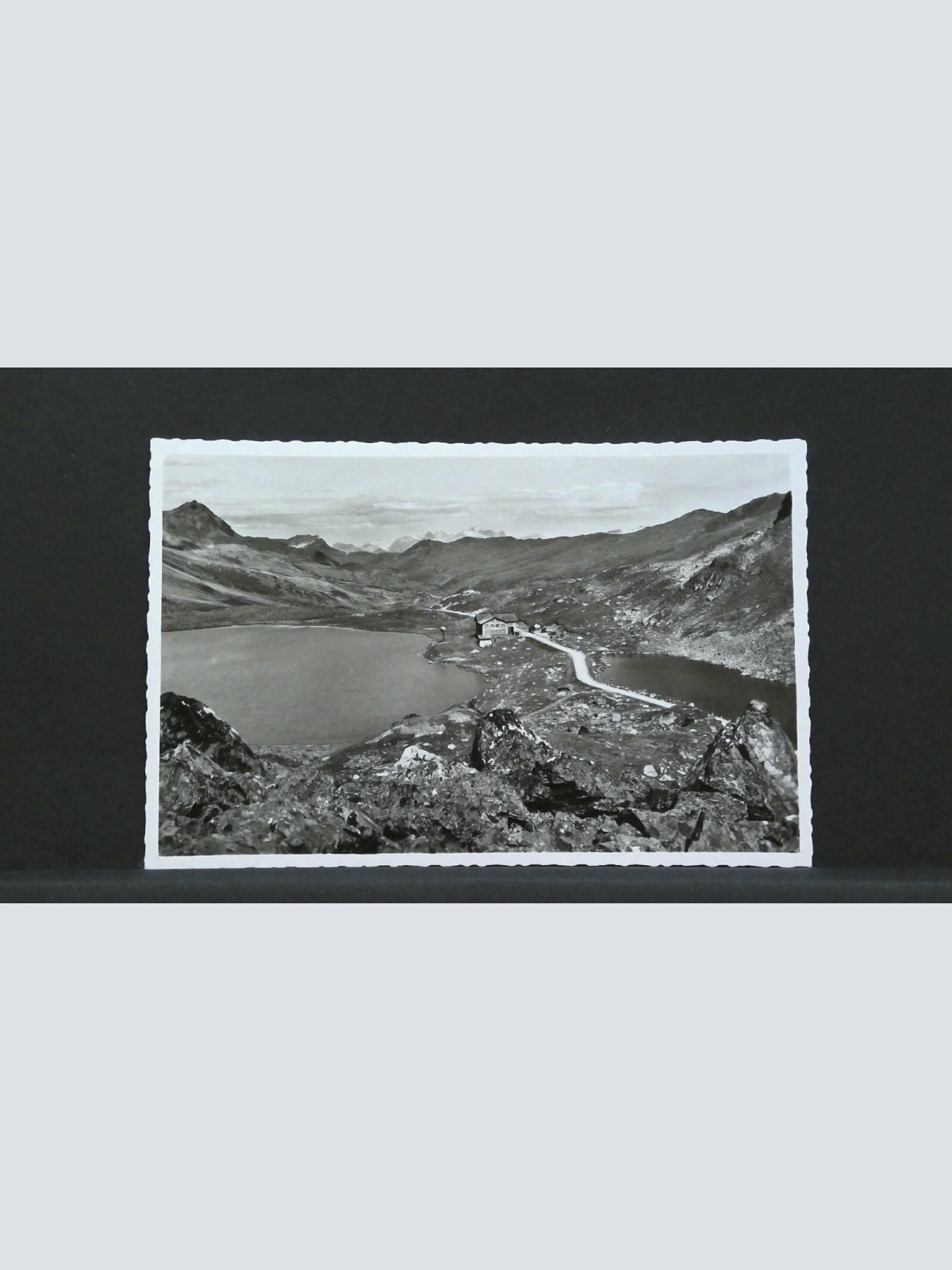 Flüelapass mit Hospiz Schottensee Schwarzsee Casanna Scesaplana JW 402938 F