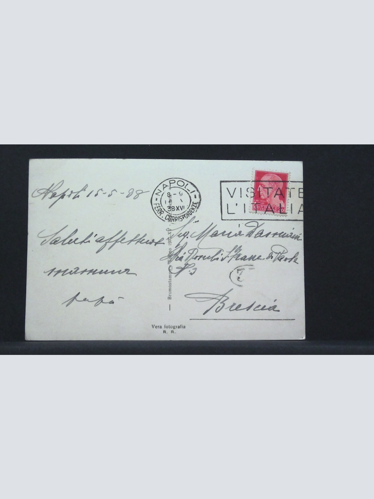 Napoli Maschio Angioino Stazione Marittima e Vesuvio JW 410210 F