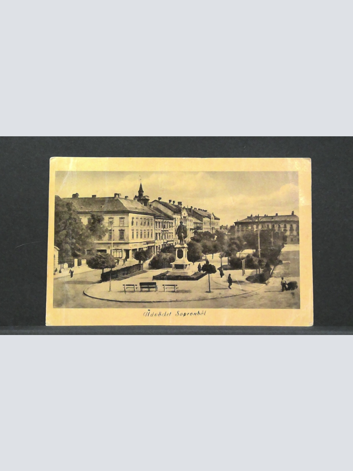 Hdvözlet Soproböl Ungarn Stadtplatz JW 410218 F