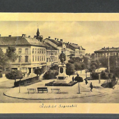 Hdvözlet Soproböl Ungarn Stadtplatz JW 410218 F