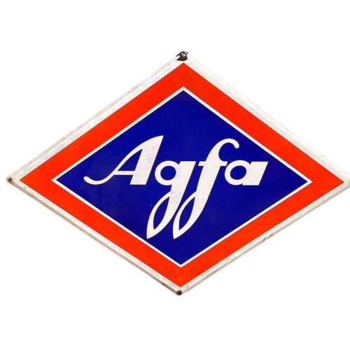 Emailschild Agfa Photo Verkaufsstelle - 60x80cm Original um 1930 siehe Zustand