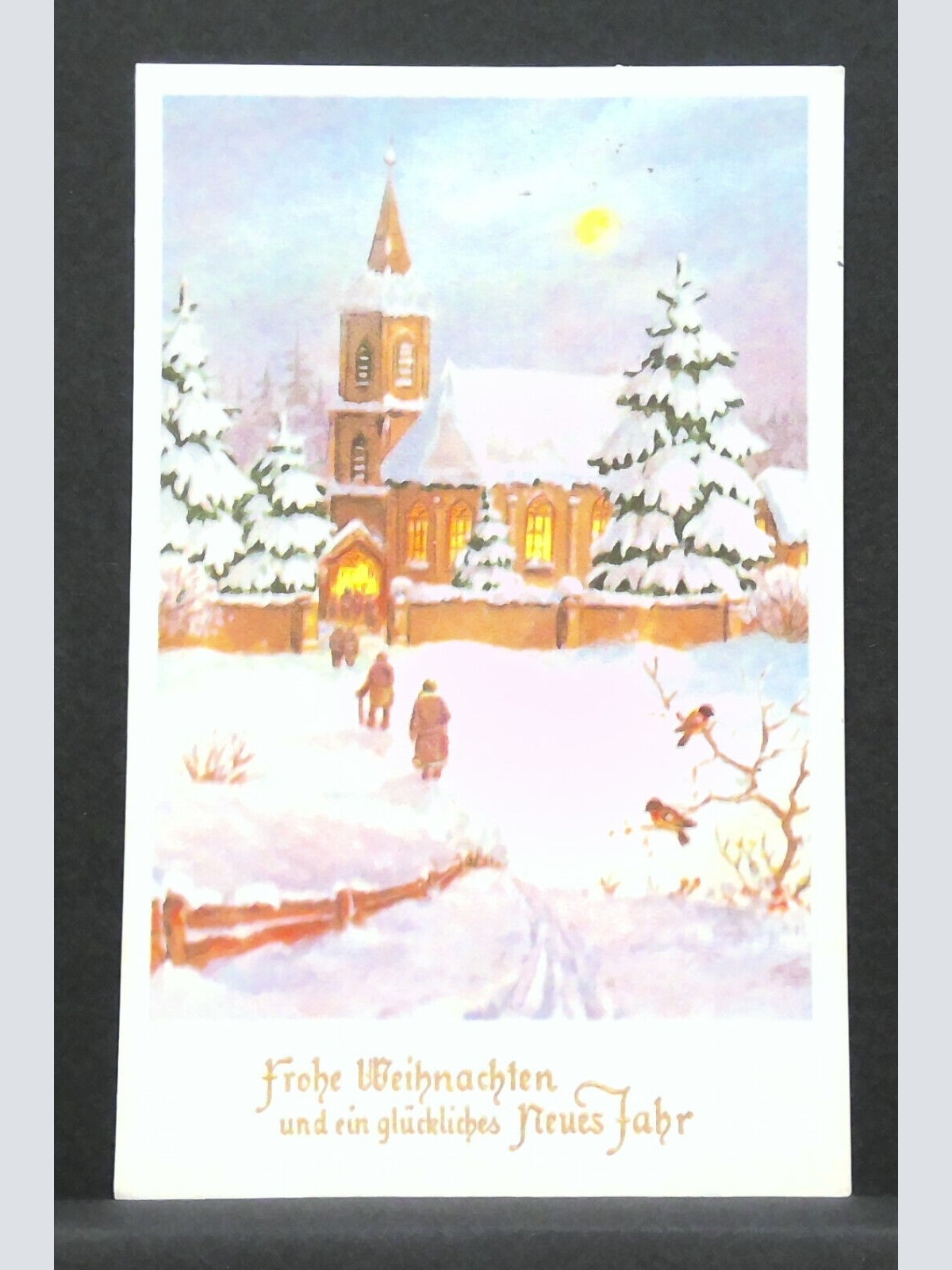 Frohe Weihnachten und ein glückliches neues Jahr Kirche JW 410226 F