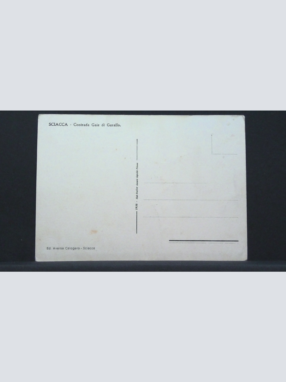 Sciacca Contrada Gaie di Garaffo JW 402940 F
