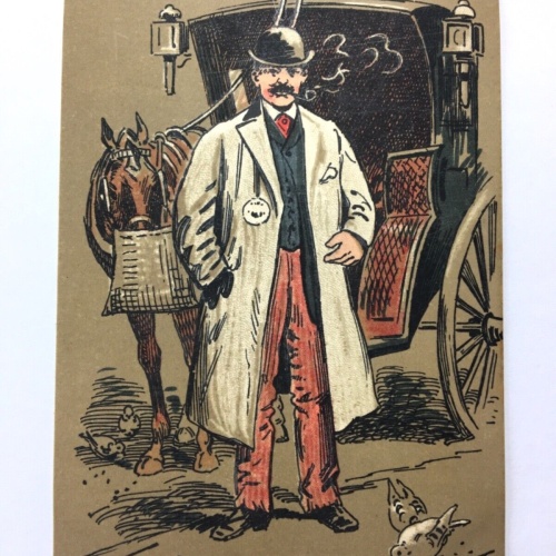 The Cabman - Der Kutscher - Künstlerkarte 40177 TH