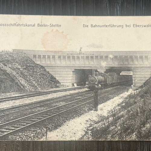 Grossschiffahrtskanal Berlin Stettin Bahnunterführung Eberswalde 75356