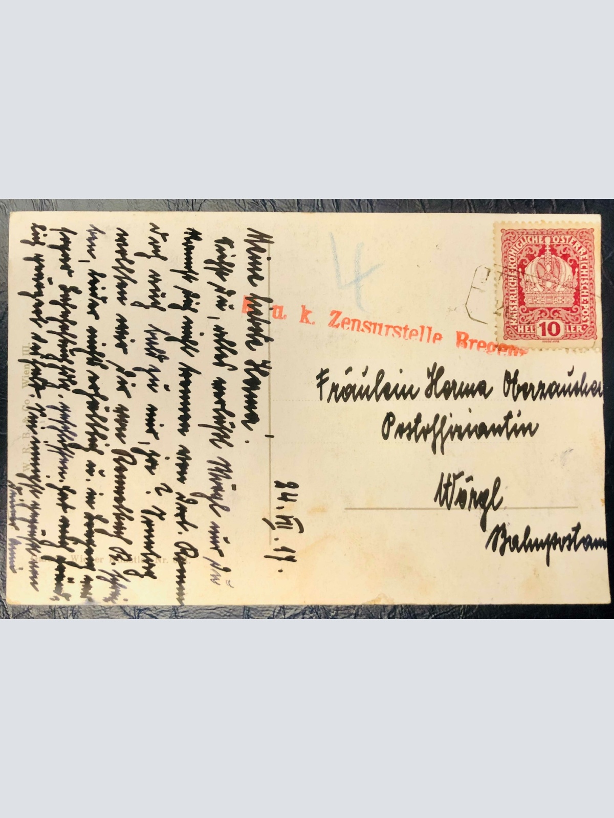 Künsterkarte WILLY STRAKA Der Abend naht   82001