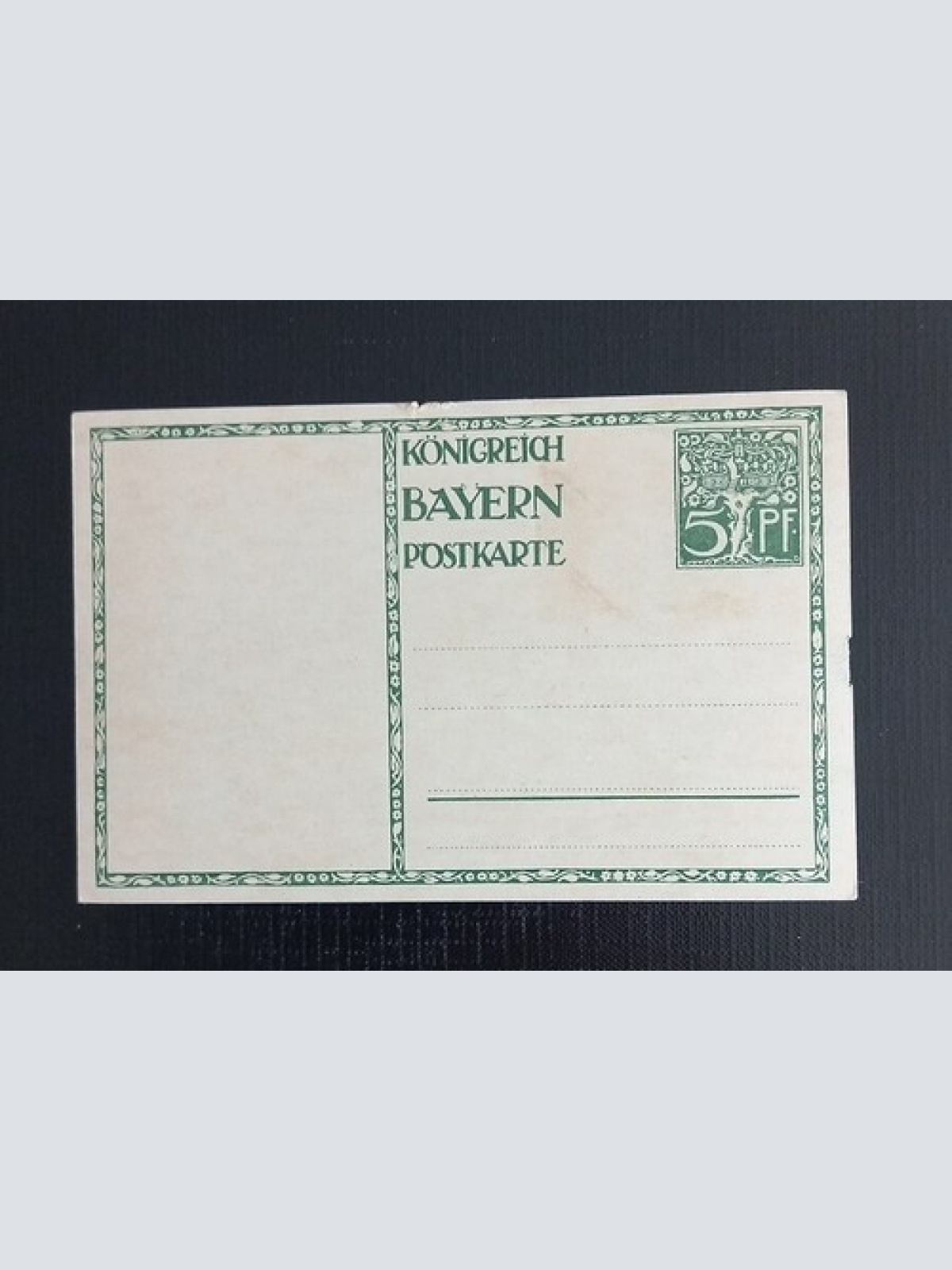 Bayern Karte 1911 Patriotika Ivi Diez "Prinzregent Luitpold von Bayern"  5521 H