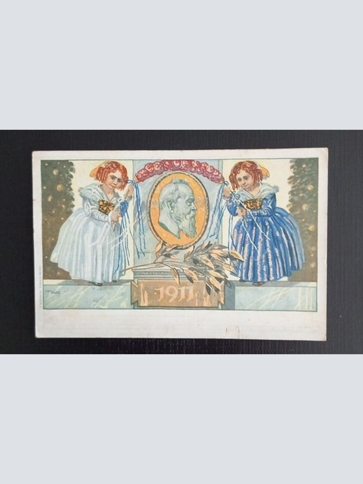 Bayern Karte 1911 Patriotika Ivi Diez "Prinzregent Luitpold von Bayern"  3001 H